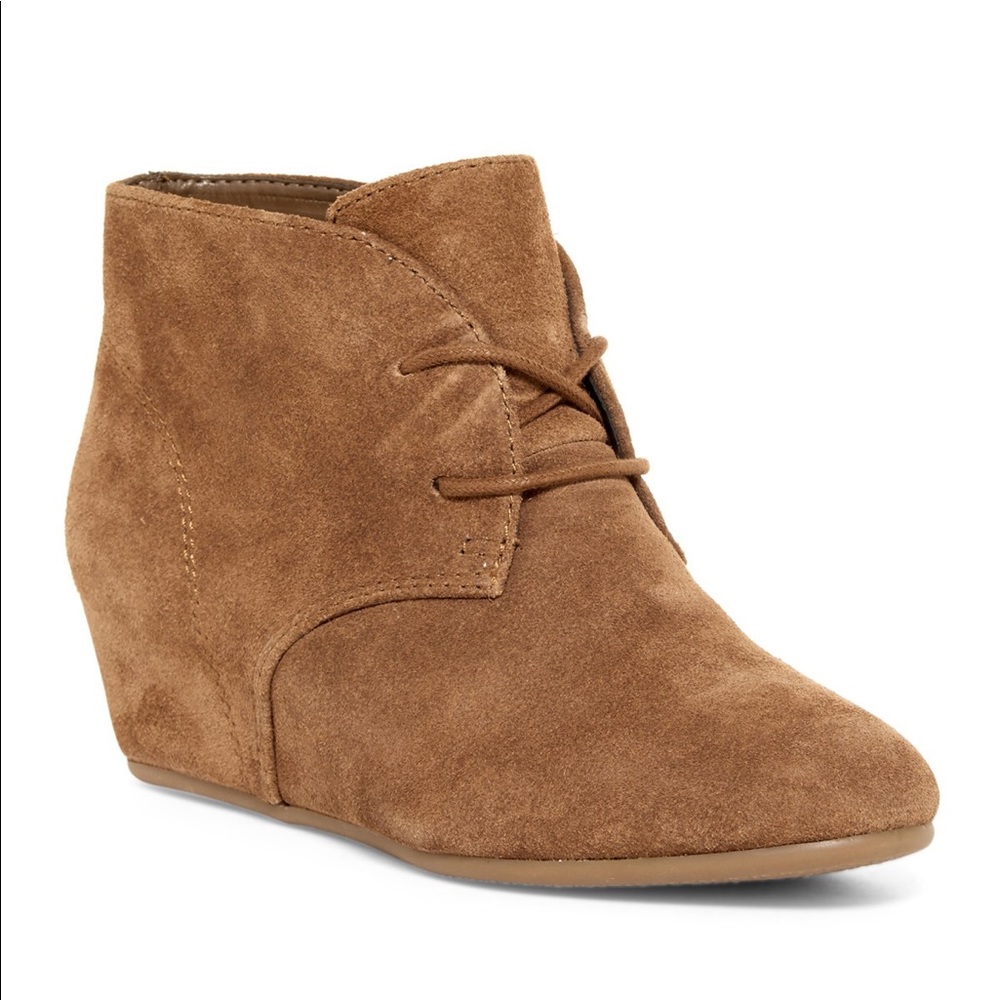 Nine West Suede Wedge Booties